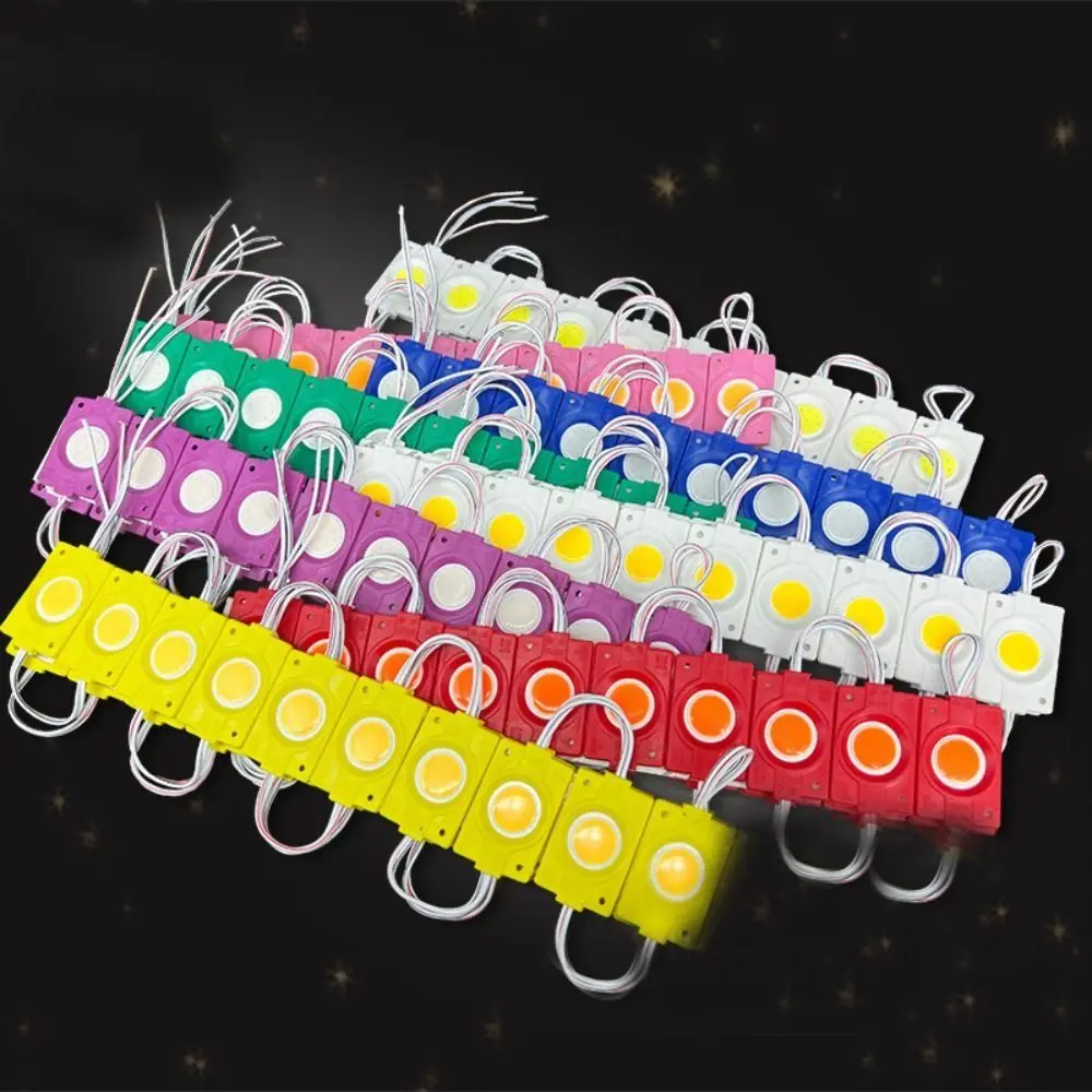 Led Module 12V COB Light Advertisement Design Sign Backlight Shop Banner Waterproof IP65 White Red Green Blue Yellow Pink 10pcs