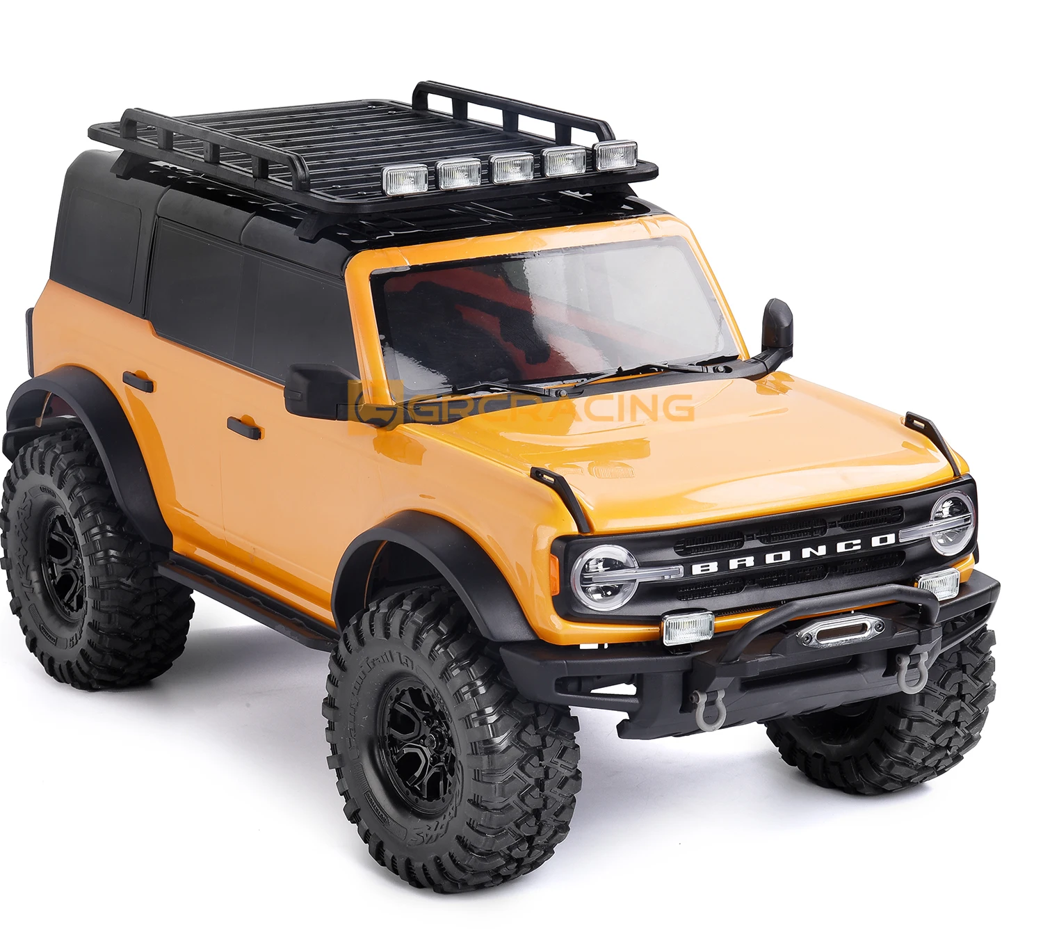 GRC Pro Version Spotlight RC Fernbedienung Modellauto mit galvanisiertem Reflektor Suchscheinwerfer 20 mm rechteckiger Scheinwerfer G157UY – Detail 14