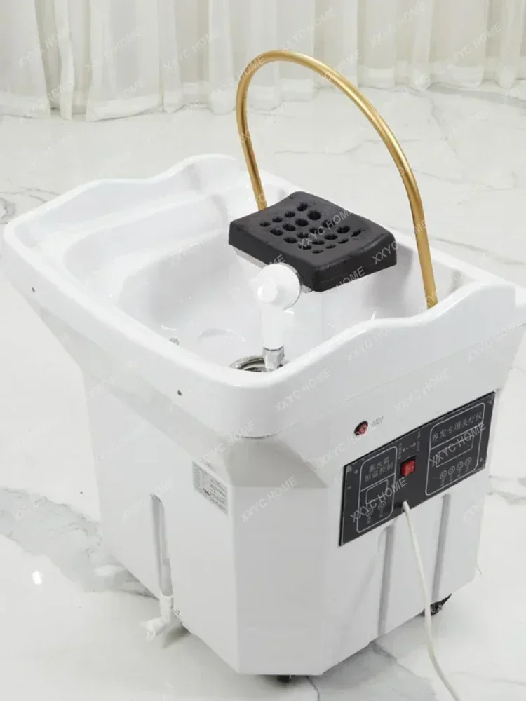 Water Circulation Beauty Hair Care Shop Head Treatment Instrument Fumigation Water-Free Mobile Shampoo Basin