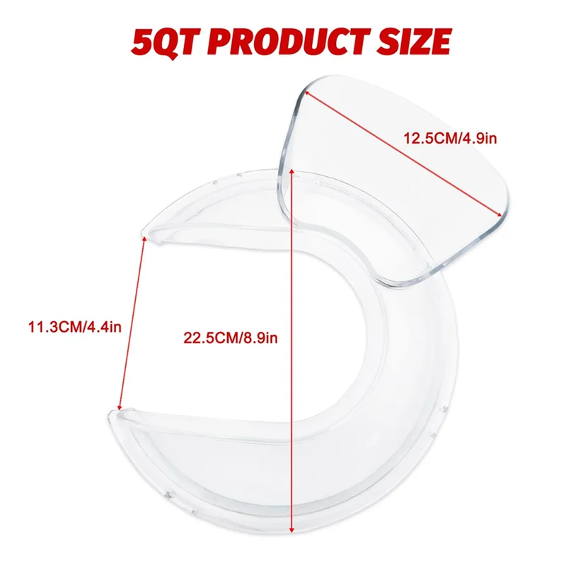 SEWS-Shield And Mixer Bowl Covers For Kitchenaid 4.5-5 Quart Stainless Steel Bowl,Stand Mixer Bowl Covers