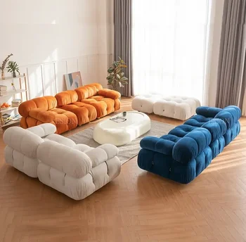 A New Art Living Room Furniture Modular Sofa Simple and Comfortable Custom Booker Combination Mario Bellini Sofa Set