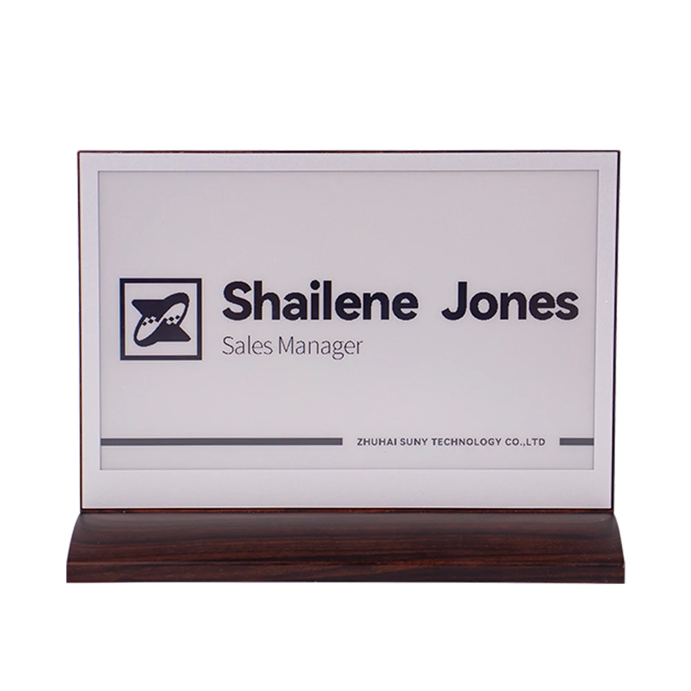 Electronic Digital Sign Table Toppers Desk Name Plate Intelligent Conference Electronic Table Name Card for Meeting view 6