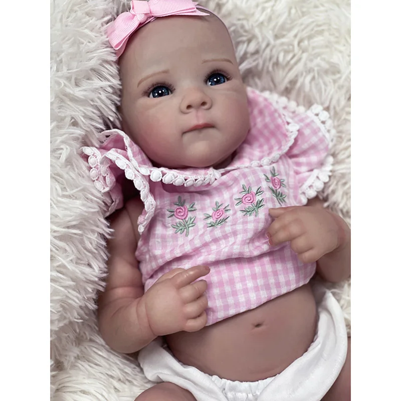 

18-дюймовая силиконовая кукла реборн всего тела Bettie, ручная роспись новорожденного, 3D кожа с видимыми венами, настоящие детские куклы