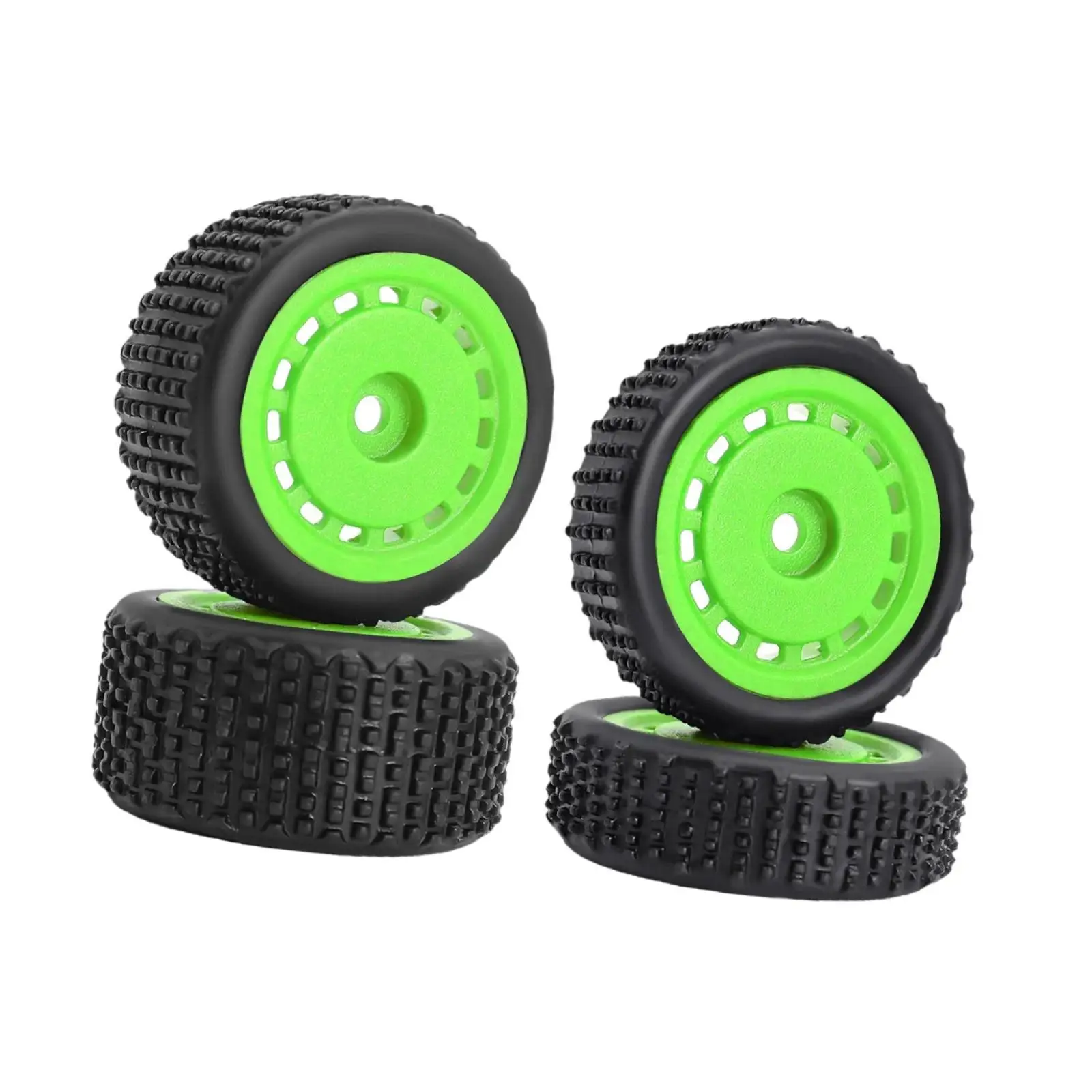 4Pcs Wheel Rims Hub RC Tire Wheels Lightweight Premium DIY Modified Sturdy 7mm Hex Replaces for Micro B 1/24 RC Car Crawler
