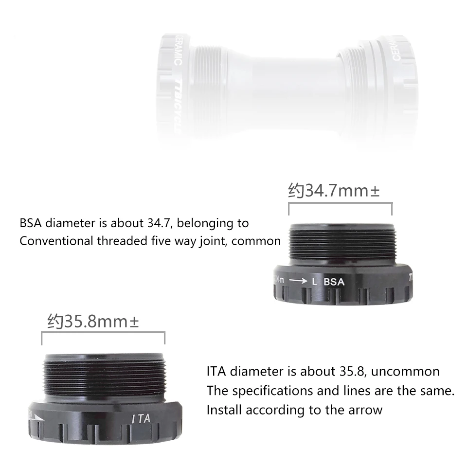 ITA24 DUB 30 BSA24 Keramik lager Boden Klammern ITA70 MTB rennrad Externe Lager BB werkzeug für 24mm BB 22mm GXP Kurbel