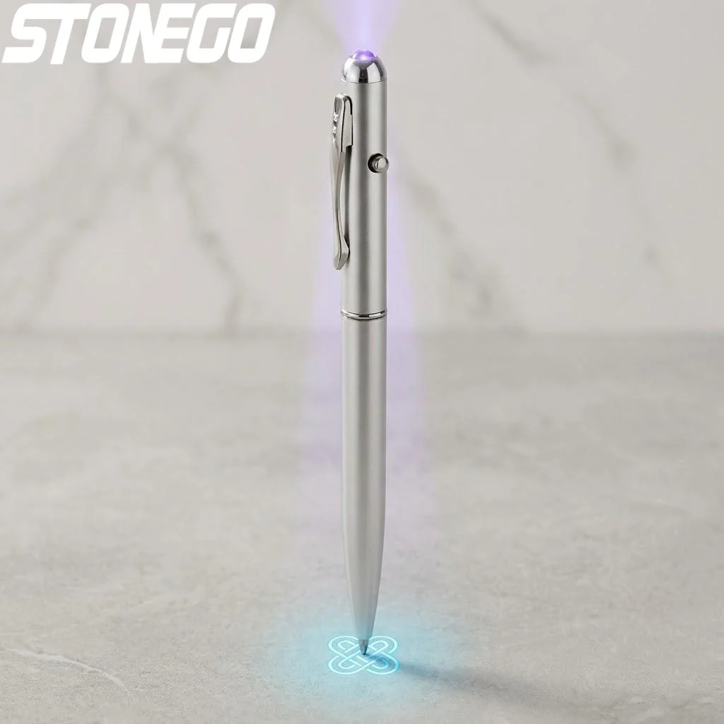 Invisible Ink Pen UV Light Anti Counterfeit Spy Tool Hidden Message Writing Security Device Portable Marker