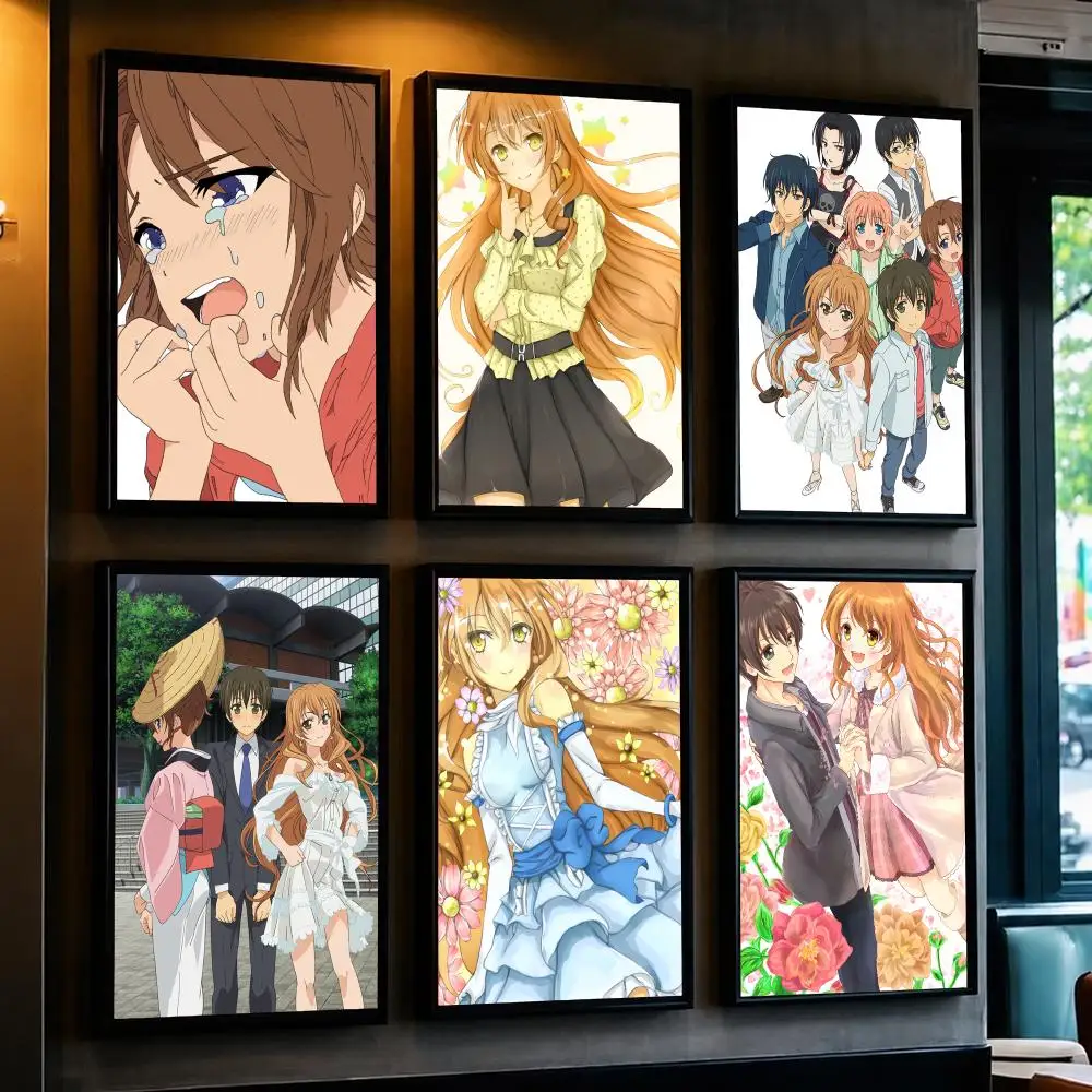 anime G-Golden Time-E Poster Minimalist Wall Sticker for Cafe Office Bar Home Decor and Gift