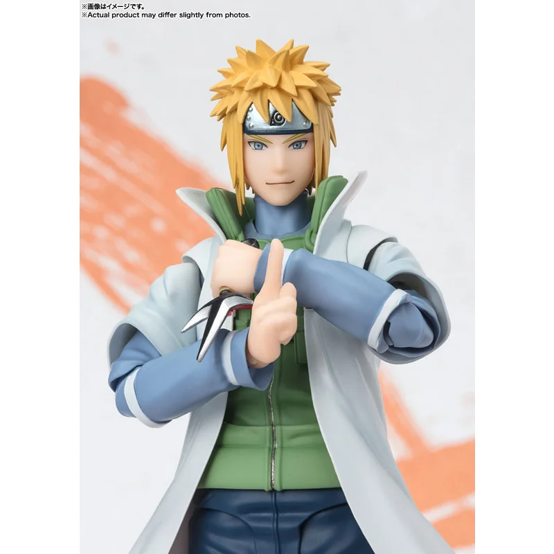 100% Original Bandai S.H.Figuarts SHF Namikaze Minato NARUTOP99 Edition NARUTO In Stock Anime Collection Figures Model Toys