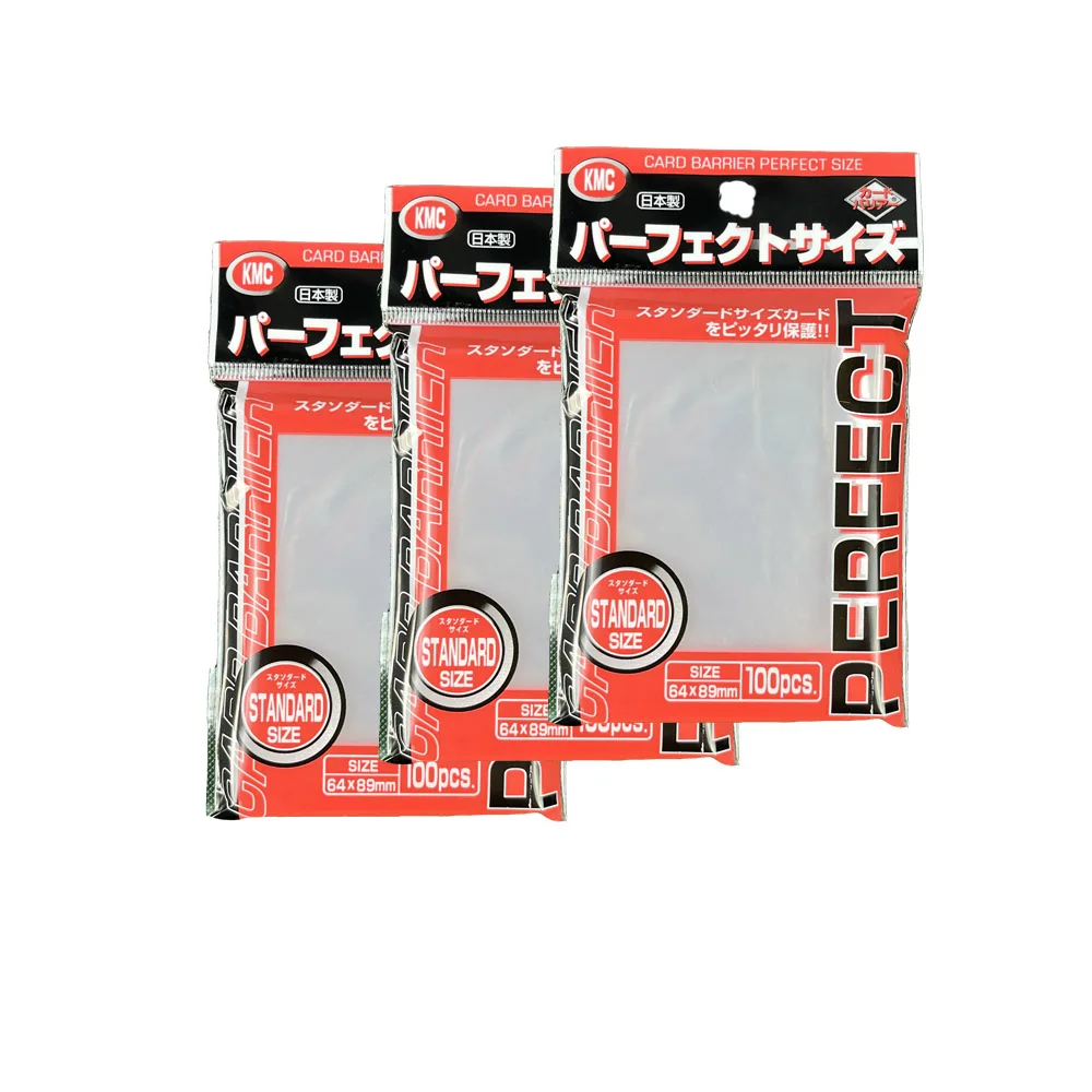透明 KMC カードスリーブトレーディングカードスリーブバリアボードゲームカードインナープロテクター MTG/YGO 64x89mm