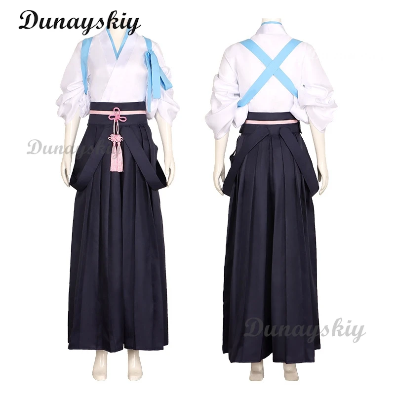 Genshin Impact Ayaka Kamisato Cosplay Kimono Role Cosplay Costume parrucca donna Kendo abbigliamento costumi di Halloween per le donne