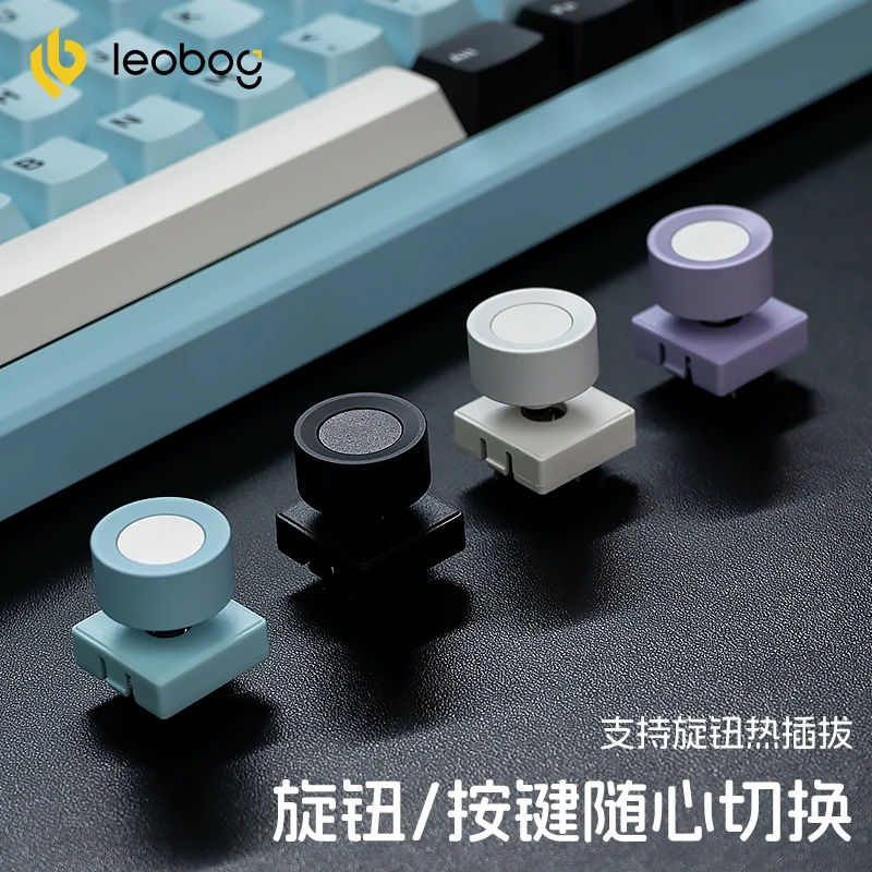 

LEOBOG Hi86 Aluminum Alloy Mechanical Keyboard with Dedicated Knob Key Replaceable Hot Swappable Customized Keyboard Keys