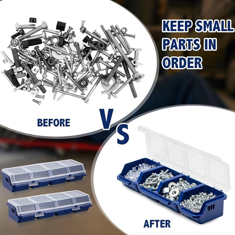 Mini Screw Parts Box Storage Case Recycled Material 400.0G