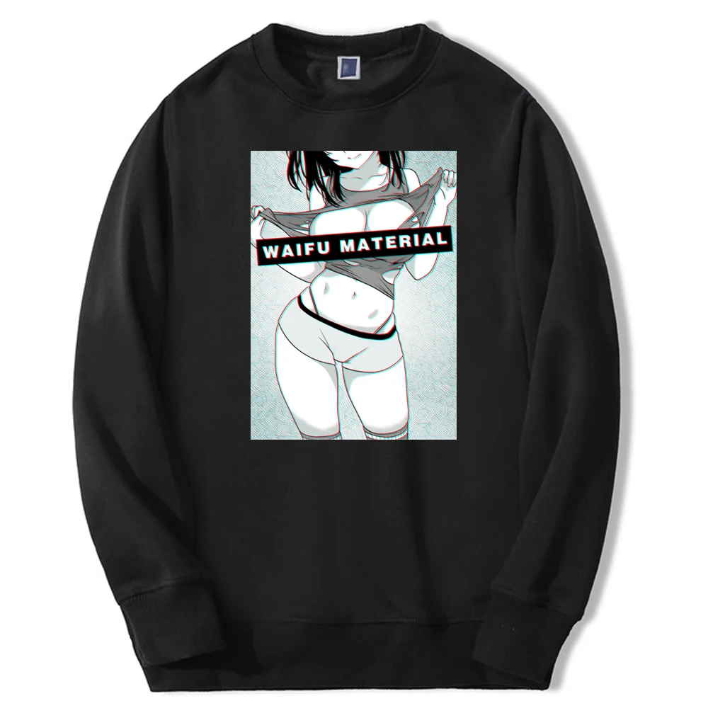 

Classics Sexy Anime Girl Waifu Hentai Material 2024 Winter Men Fleece Thick Hoodie Sweatshirts Hip Hop Warm Man Sweatshirt