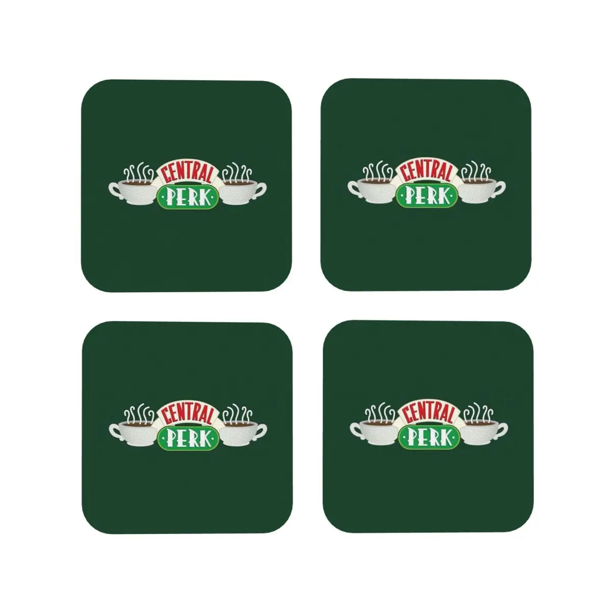 Posavasos de la Serie de TV Central Perk Friends, Alfombrillas para Café, Tazas, Platos, Utensilios de Mesa para el Hogar, Cocina, Comedor, Bar