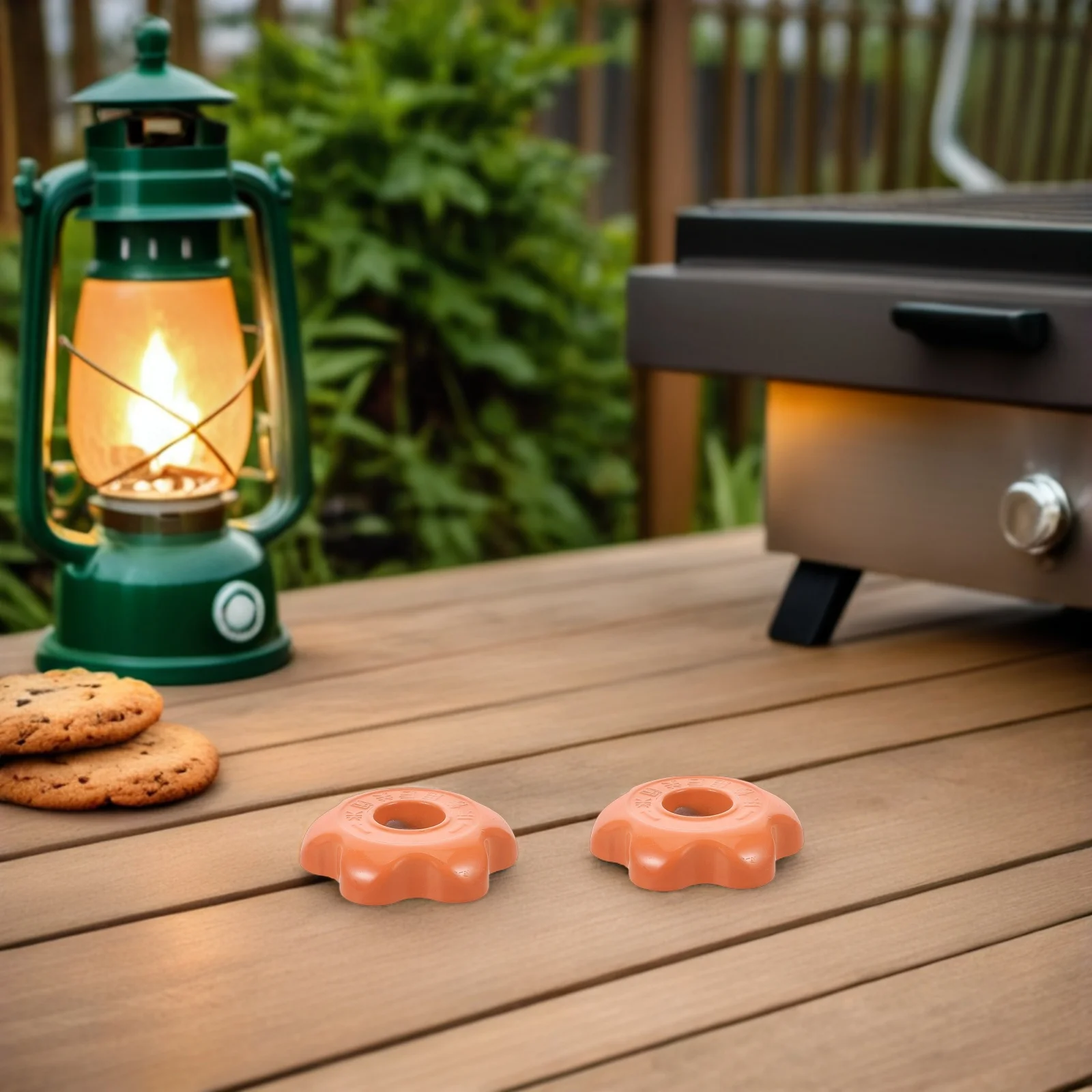 6 قطعة ملحقات اسطوانة الغاز المسال مقبض صمام عالمي لأسطوانات 15 كجم قبضة مسننة للتحكم السلس للشواء في الهواء الطلق