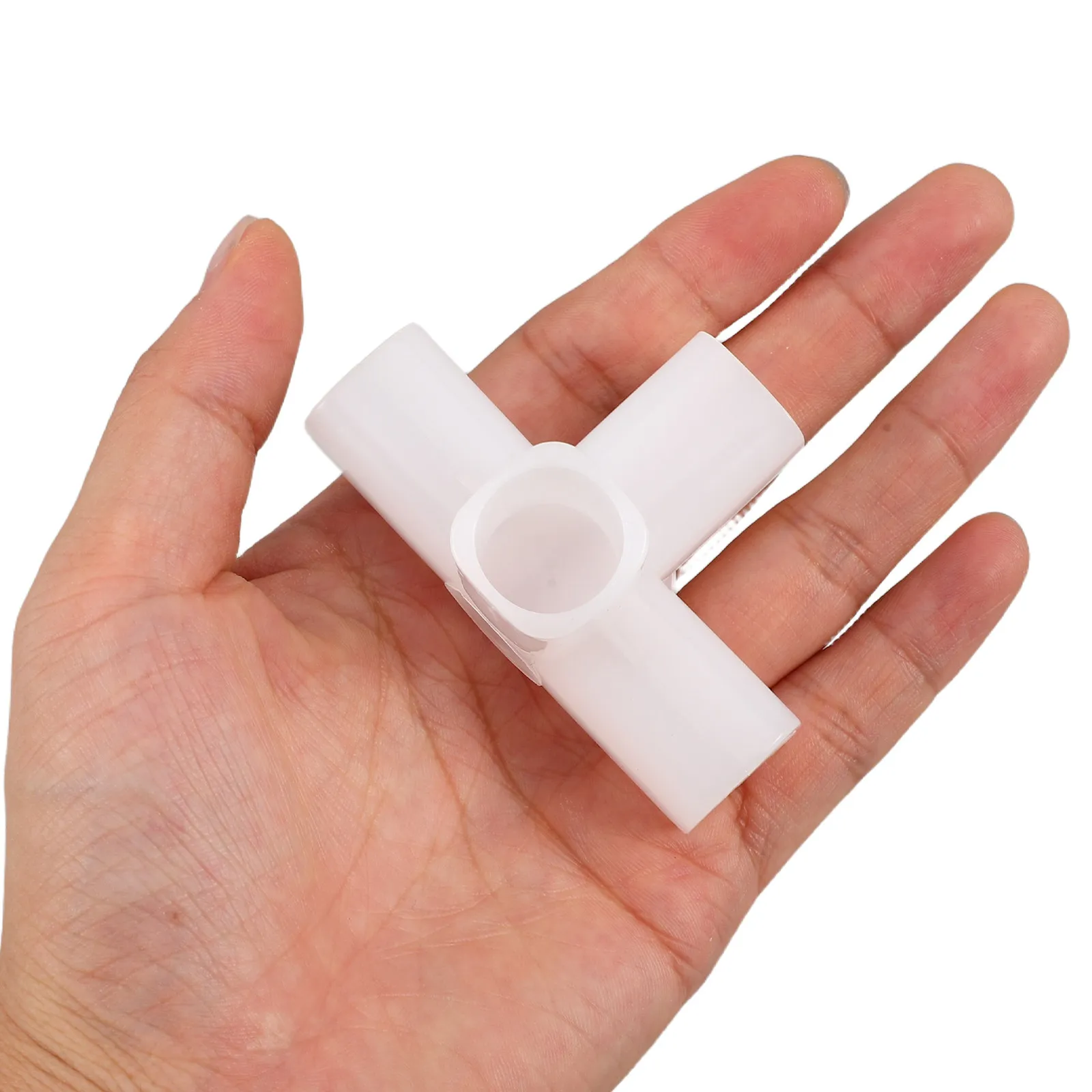 20Pcs Clothes Rack Connector Parts Plastic Wardrobe Accessories 4 Way Joint Connector for 16Mm Tubing Closet Shoe Rack Organizer
