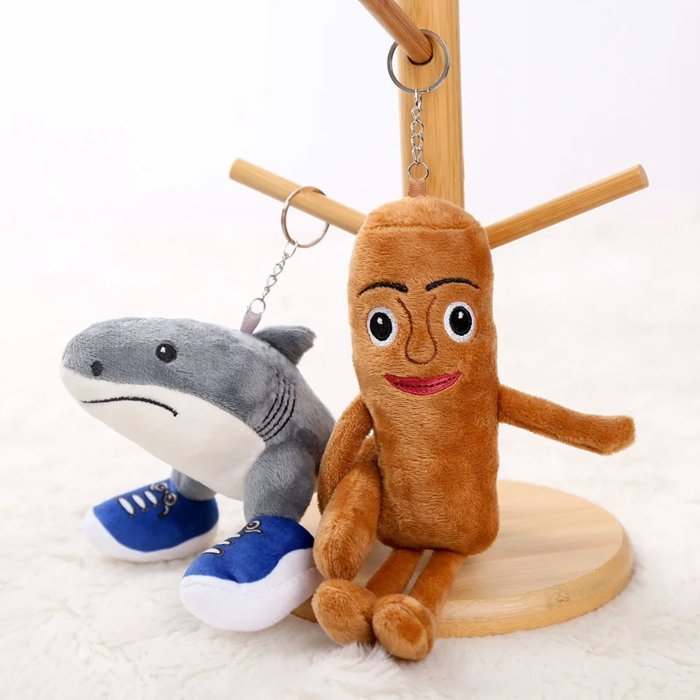 

Kawaii Tralalelo Tralala плюшевая подвеска Tungtungtung итальянская Brainrot Al Tralalero Tralala плюшевая кукла брелок мягкие игрушки