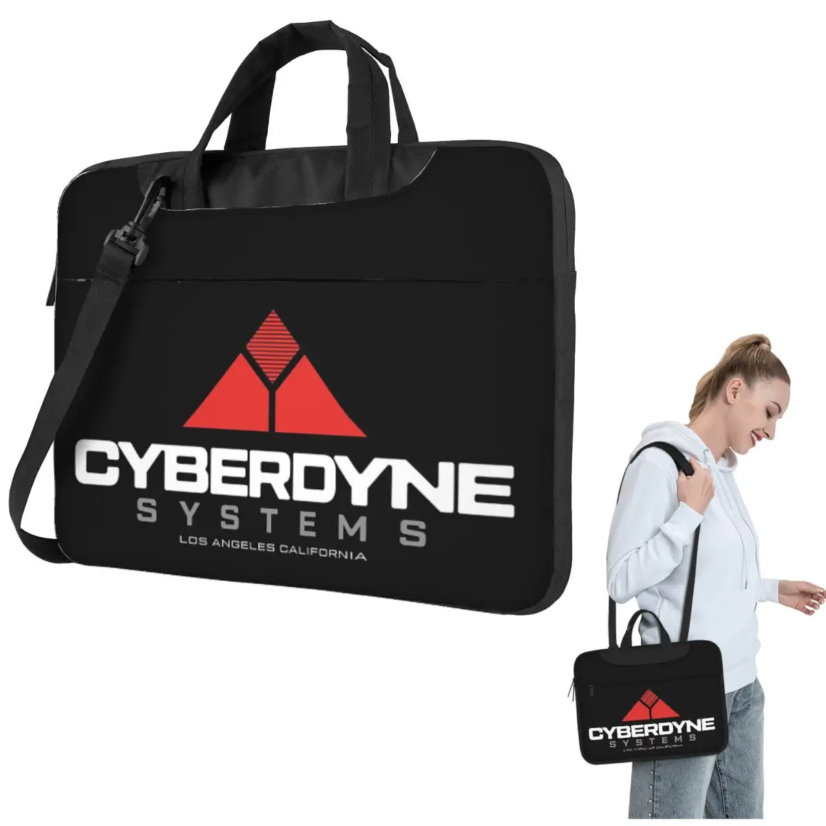 

Сумка для ноутбука Cyberdyne Systems через плечо, сумка для компьютера 13, 14, 15,6-дюймовая сумка для ноутбука Macbook Pro