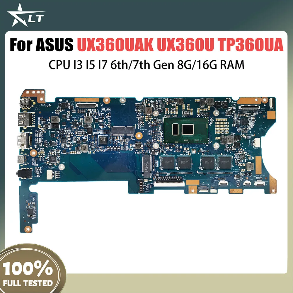 

UX360UA Notebook Mainboard For ASUS ZenBook UX360UAK UX360U UX360 TP360UA Laptop Motherboard CPU I3 I5 Gen 8G 16G RAM