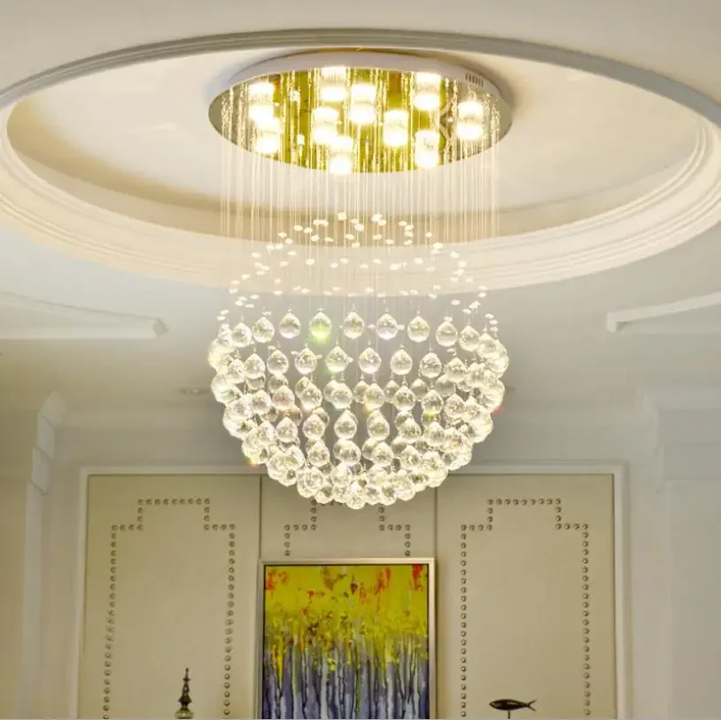 

LED Crystal Chandelier, Modern LED Chandeliers Lighting, Ceiling Lamps Light Pendant for Living Room Decoration