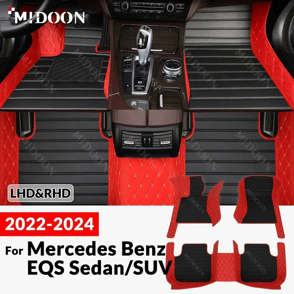 

Новые стили! Для Mercedes Benz EQS Sedan/SUV 2022-2024 автомобильный напольный коврик на заказ, автомобильный ковер, аксессуары для интерьера, защитные коврики