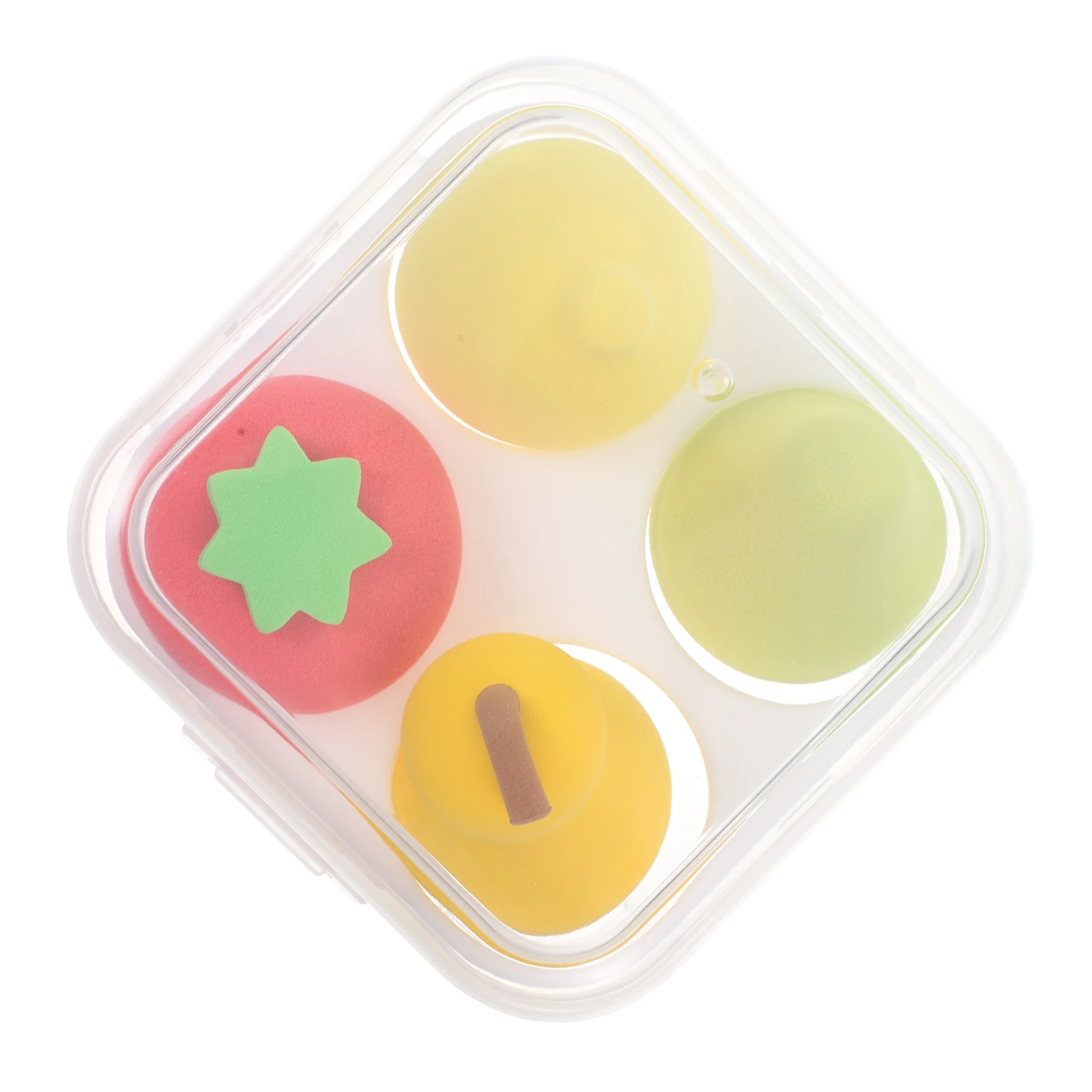 

4 Pcs Fruit Beauty Sponge Makeup Powder Puff Sponges Soft for Women with Case Cosmetics and