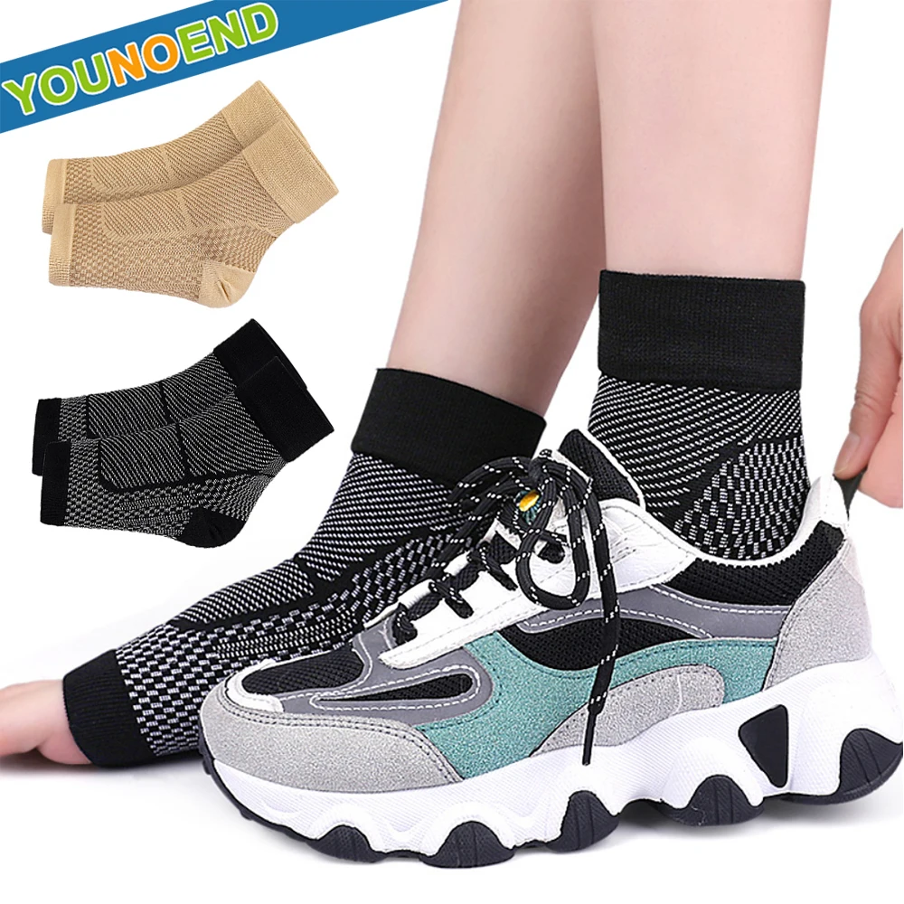 1/2/3/4/5Pair Ankle Compression Sleeves Sports Ankle Socks for Men Women Foot Swelling, Plantar Fasciitis, Sprain, Neuropathy