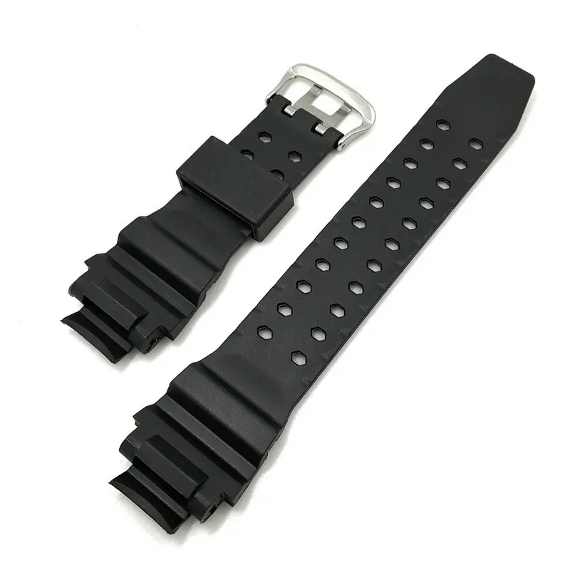 Strap for Casio G-SHOCK GW-A1100 GW-A1000 GW-4000 GA-1000/1100 G-1400 Men Black Waterproof Sport Silicone Resin Watch Band