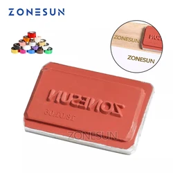 Zonesun DIY Hot Foil stampo in Silicone piastra goffrata Logo personalizzato per occhiali da sole in legno di plastica stampaggio a caldo