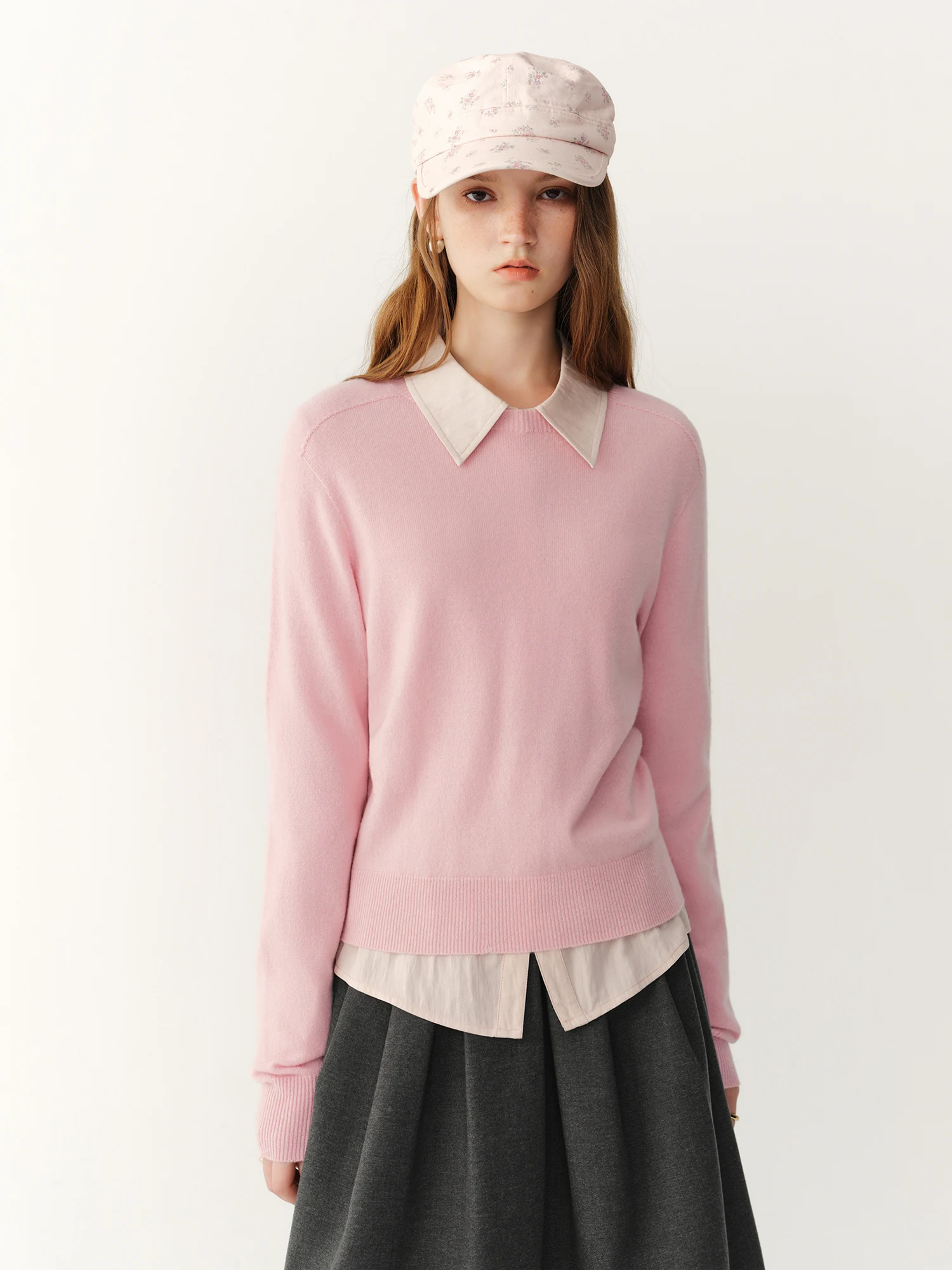 FSLE Damen 100% Wollpullover mit Rundhalsausschnitt 2026 Winter Neuheit Weicher Warmer Strickpullover Basic Vielseitiges Freizeit-Oberteil – Detail 30