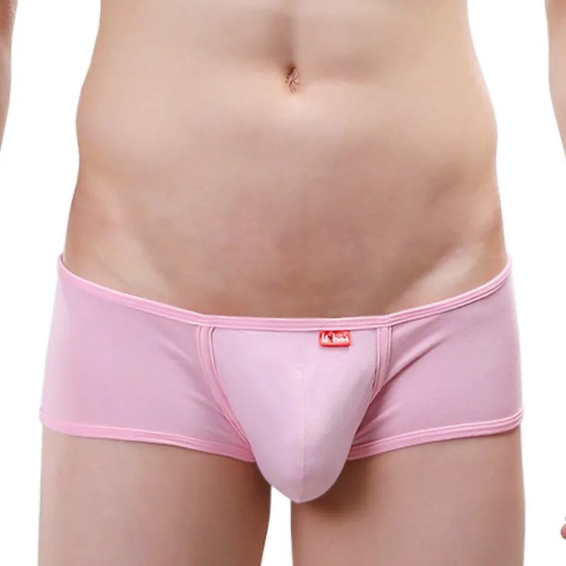 

Men Cotton Lycra Boxer Briefs 3D Pouch Mesh Panel Underwear Breathable Elastic Waist Comfortable Male Panties M L XL