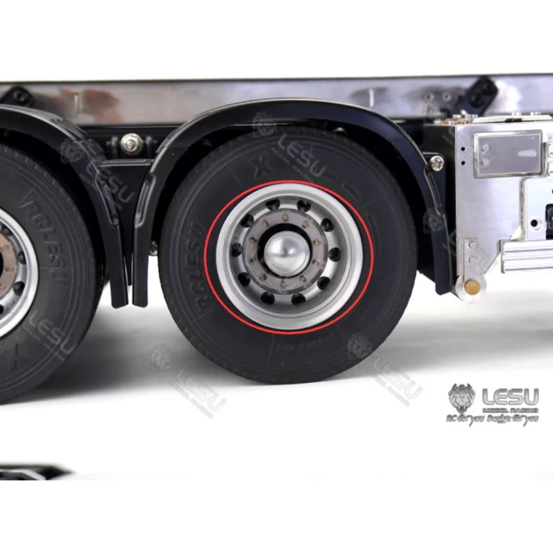 LESU المعادن محور عجلات خلفي W-2052 ل 1/14 لتقوم بها بنفسك تاميا جرار نماذج من الشاحنات سيارة في الهواء الطلق TH15863 rc اكسسوارات #2