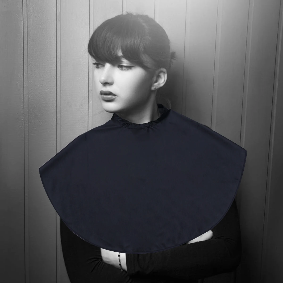 

Waterproof Hair Dye Cape Hairdressing Gown Oil Treatment Apron for Haircut Perm Protection Black Lightweight Durable Easy Clean