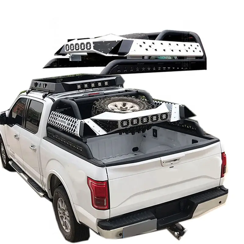 Universal Heavy Duty Aluminum Rack Sport Bar Roll Bar Cage for D-MAX Tundra HILUX NAVARA