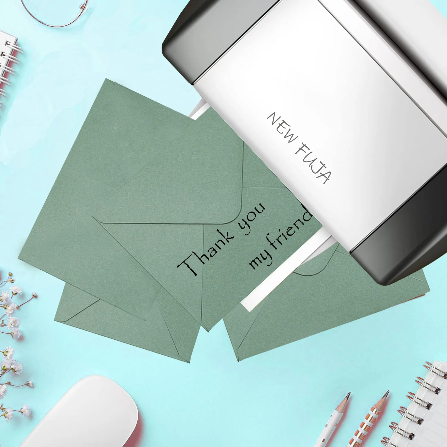 50pcs Envelope Western Style Green/Black Postcard 133x183mm  Envelopes for Wedding Invitations Business Stationery Gift Packing