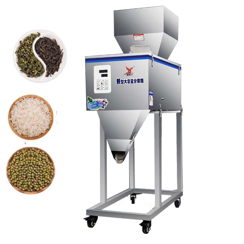 Máquina de llenado semiautomática para panadería, harina, azúcar, levadura en polvo, bolsa mezcladora de masa, relleno de pesaje subpaquete