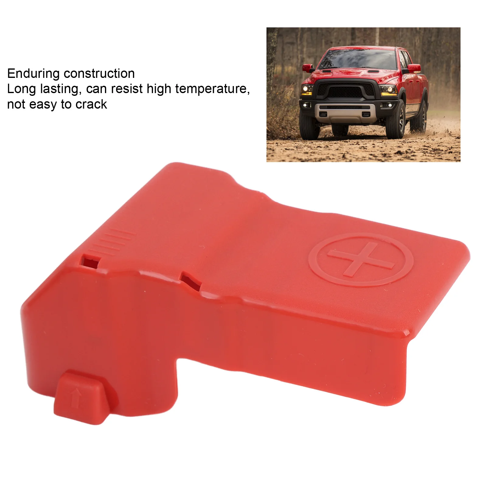 

Car Positive Battery Terminal Post Cover 68164628AA Red for Dodge Ram 1500 to 5500 2013-2018 with the 4.7V8 or 5.7V8 GAS ENGINES