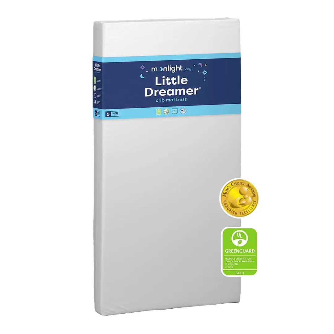 

Dual-Sided Baby Toddler Mattress, Firm Support, Waterproof Hypoallergenic Foam, Standard Size Made in USA