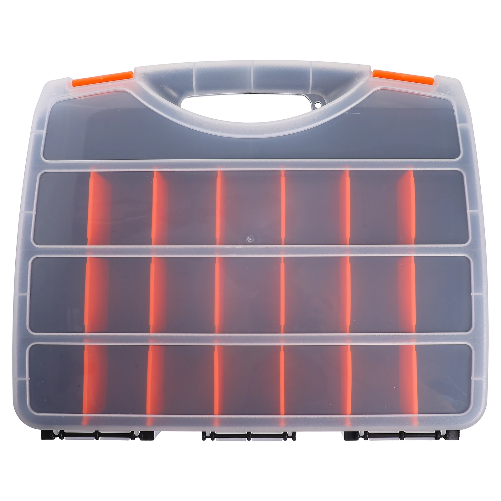 

1pc Plastic Tool Box Small Storage Boxes Grid Cube Bin Lid Container Organizer Durable Removable Partition Suitable Households