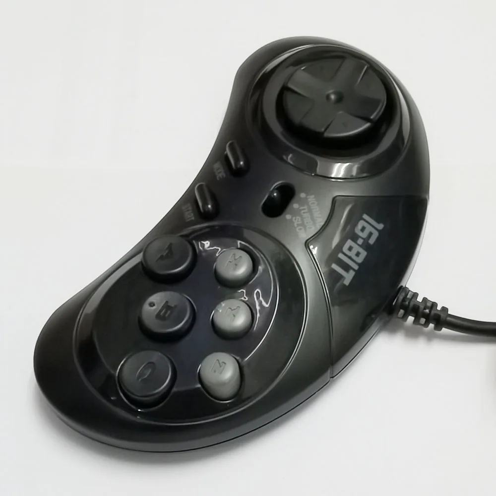 Game controller for SEGA Genesis for 16 bit handle Gamepad for MD Game Accessories Bring turbo and slow function