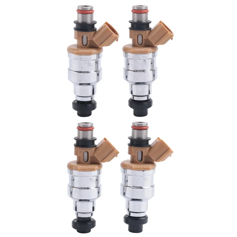 Boquilla de inyector de combustible de 4 Uds para Mazda Miata 195500-2180 para Ford Favor Sephia Mercury 8L L4 1955002180