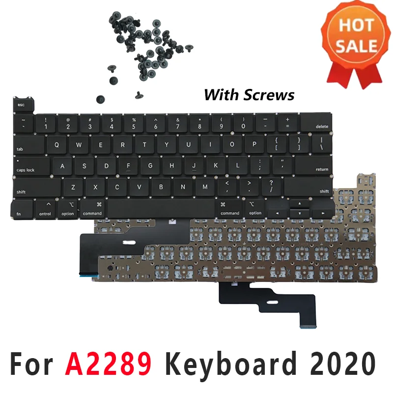 

A2289 колпачки для клавиш для ноутбука, колпачки для клавиш для Macbook Pro Retina 13 дюймов, 2020, сменная клавиатура EMC 3456