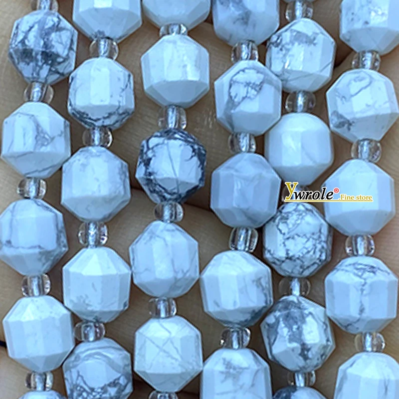 جوهرة الحجر الطبيعي 7x8 مللي متر الأوجه مخروط العمود روبي Epidote فضفاض الفضاء الخرز لصنع المجوهرات أساور يدوية اكسسوارات #2