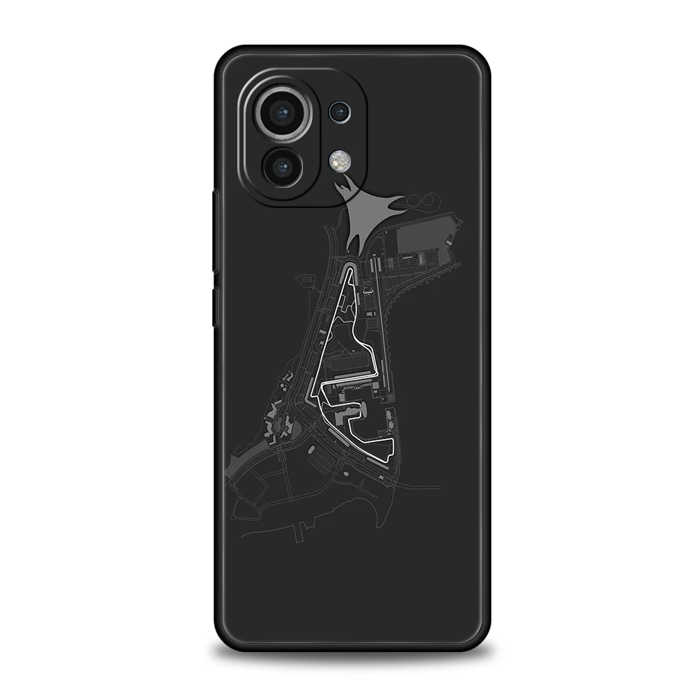 حافظة هاتف لهاتف Xiaomi Mi 15 14 13 12 11 Ultra 14T 13T 12T 11T 10T Pro Lite مقاومة للصدمات ناعمة من البولي يوريثان Capas F1 مطبوعات مسار السباق