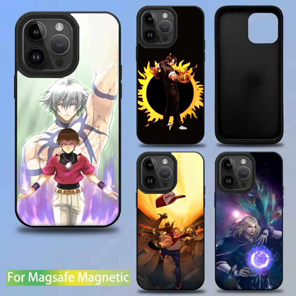 

Game K-King Of F-Fighters Phone Case For IPhone 16 15 14 13 12 11 Pro Mini Max Soft Magnetic Cover