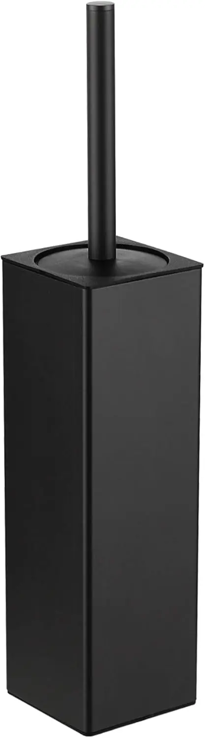

Matte Black Toilet Brush Set with Holder, Freestanding Space-Saving Design