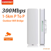 COMFAST Outdoor WiFi Bridge 3-5KM Long Rang Network Monitoring CPE Client Receive WIFI Signal Extender Transmission CF-E314N