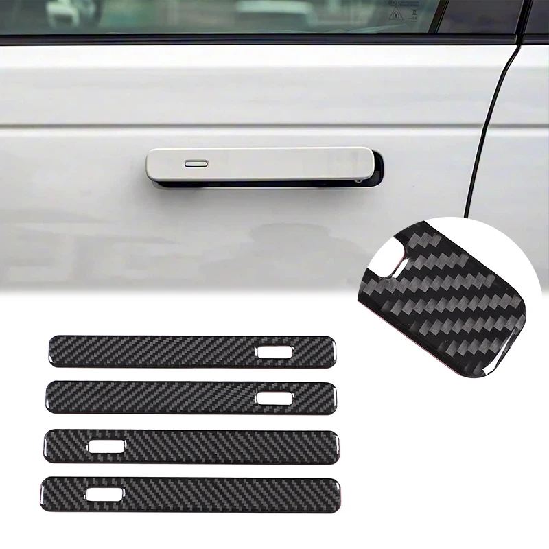 

ПВХ/мягкое углеродное волокно, наружная ручка автомобиля, декоративная нашивка, внешние аксессуары, подходят для Land Rover Range Rover Evoque/Velar