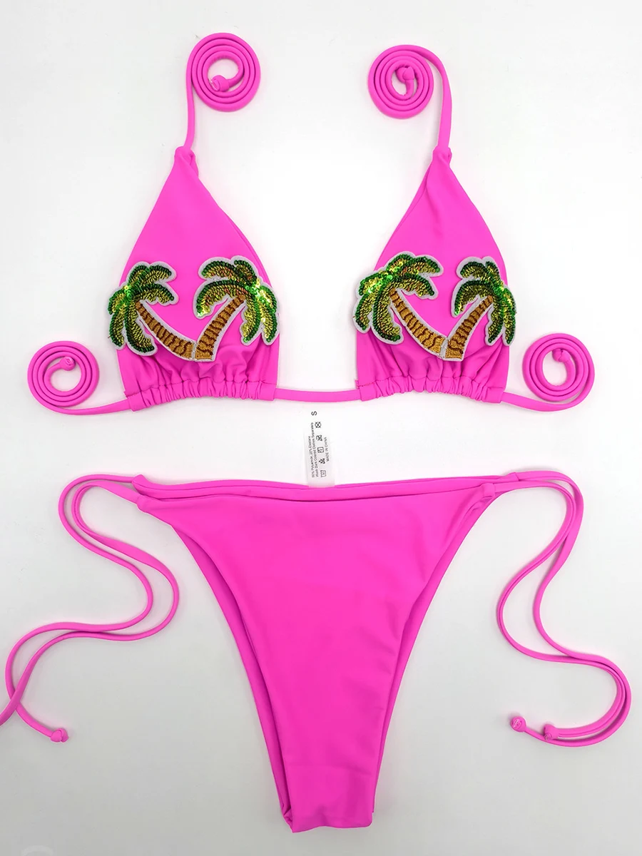 

Sexy Bikini 2026 Swimsuit Women Swimwear Halter Bikinis Set Push Up Bathing Suit Solid Swimming Suit Biquini Female