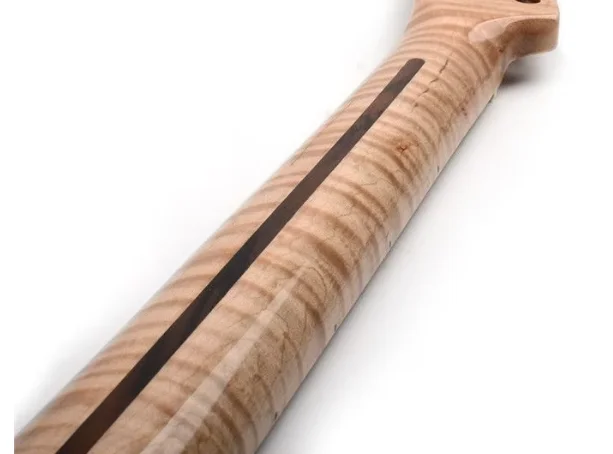 Hooqu ハイグレード 21 フレット ST TL ギターネックブランクタイガーフレイムメイプルギターネック Diy ギター用